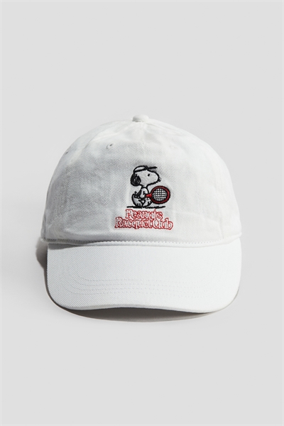 Кепка из саржи с узором 1236944003