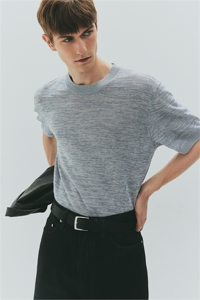 Футболка из тонкого трикотажа Regular Fit 1257189003