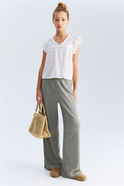 Брюки из текстурированного трикотажа 1273595005