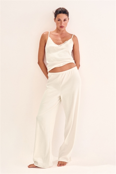 Пижама на бретелях с кружевной отделкой 1280470001