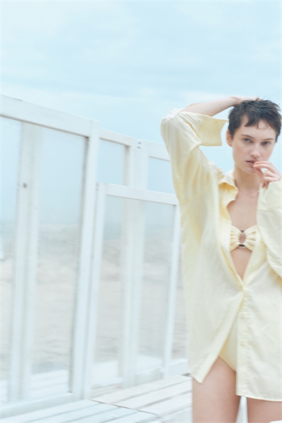 Рубашка из льняного бленда 1269233001