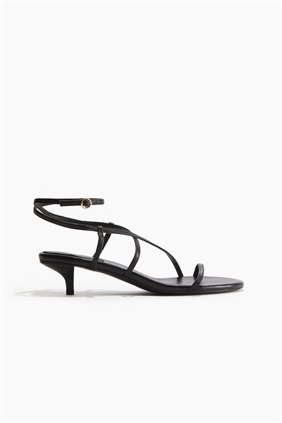 Кожаные сандалии на каблуке 1274336001