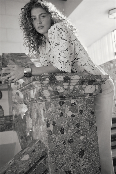 Топ из вязаного трикотажа 1274618002