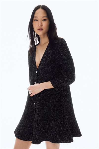 Платье из блестящего букле 1280777001