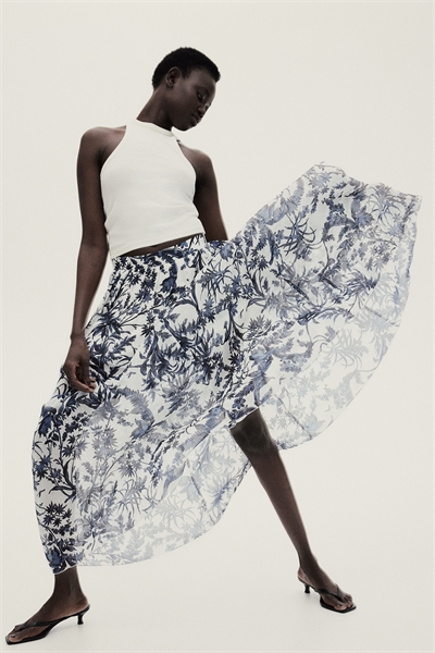 Шифоновая юбка макси 1266748002