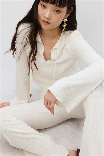 Брюки из текстурированного трикотажа 1292138001