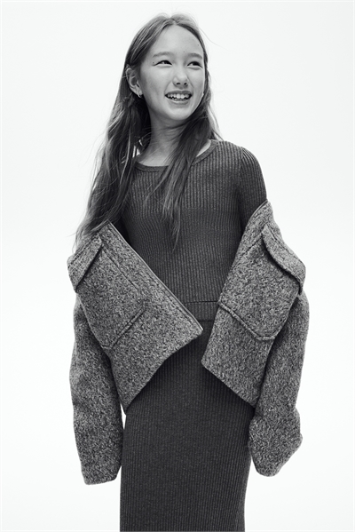 Комплект из двух частей: топ и юбка из рифленого трикотажа 1245066001