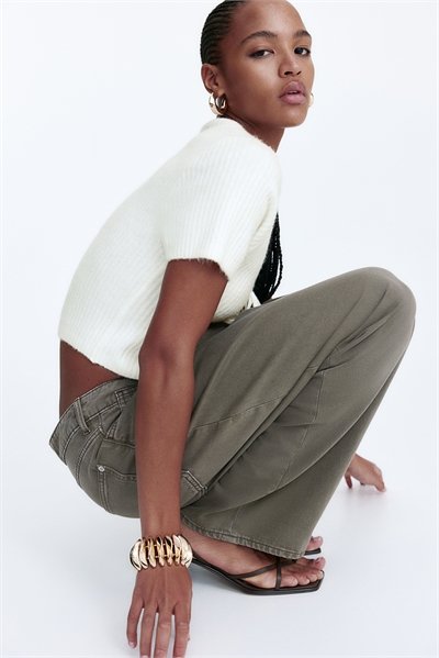 Топ из трикотажа с завязками 1269538002