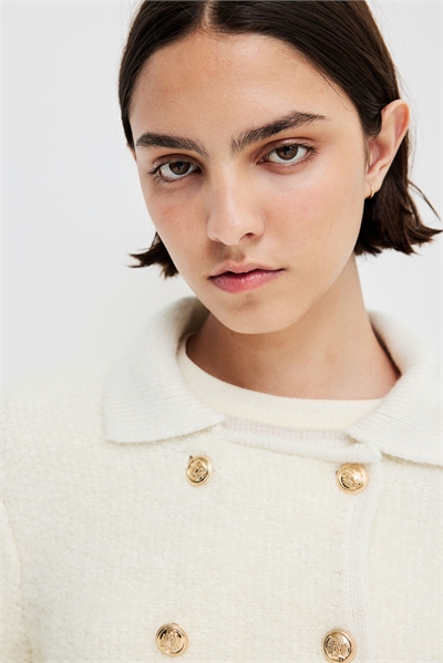 Двубортный кардиган из букле 1287995001