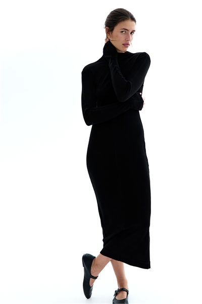 Платье из шерсти с водолазкой 1268746001