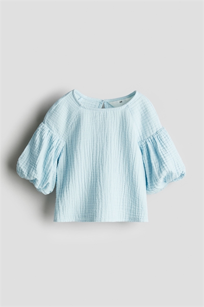 Блузка из хлопкового муслина 1282091002