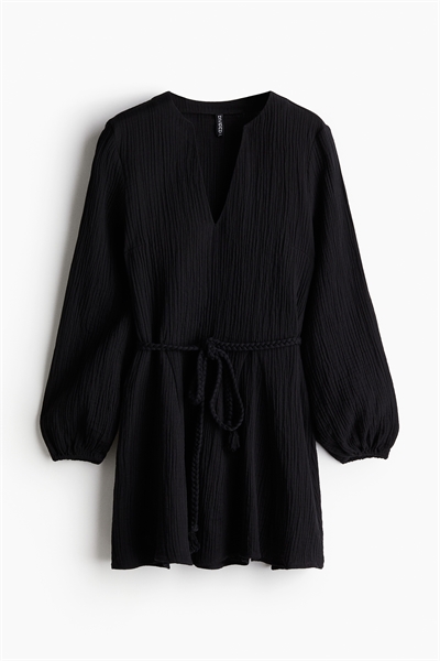 Платье с воздушными рукавами на завязках 1224180002