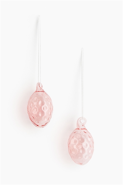 Набор из двух стеклянных пасхальных украшений 1261191005