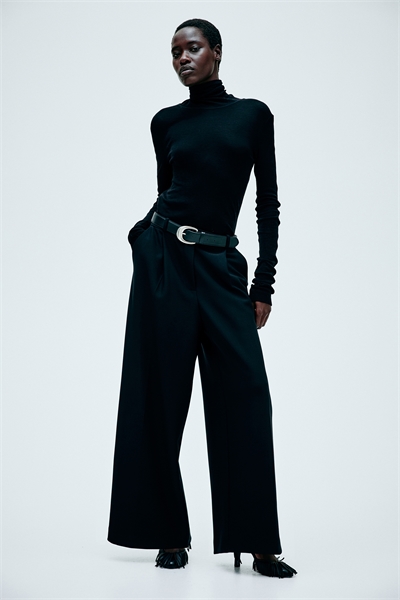 Брюки из джерси со складками на ногах 1272650001