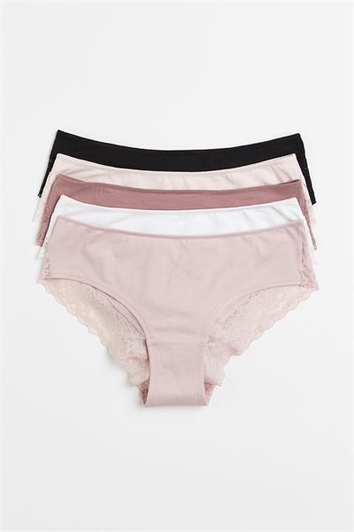 Трусы-хипстеры в упаковке из 5 штук 1011444014