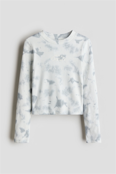 Топ из ребристого хлопка 1263219004