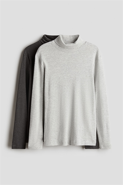 Хлопковые топы-поло с вырезом 2 шт. 1207746001