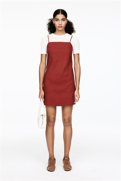 Платье на бретелях из льняной смеси 1262185001