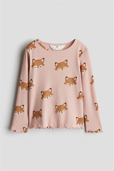 Топ из принтованного джерси 1263138003