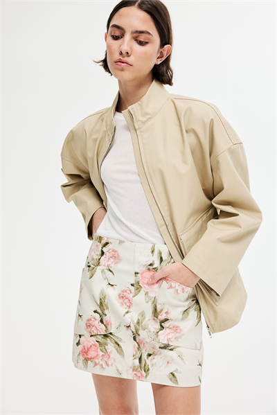 Мини-юбка с покрытием 1287905003