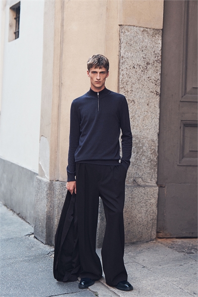 Slim Fit Джемпер на молнии из тонкой вязки 1234392005