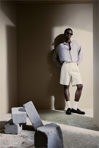 Шорты-бермуды Relaxed Fit Twill 1265989001