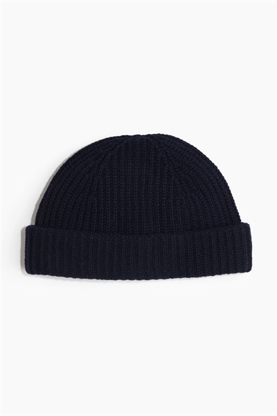Шапка из шерстяной смеси с ребристой вязкой 1244645003