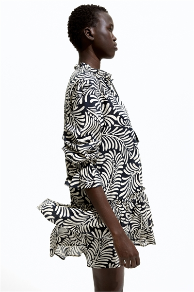 Платье с воланами и завязками 1272818001