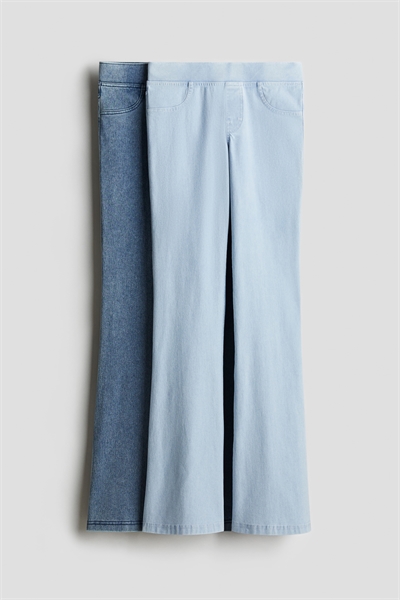 Расклешенные брюки из джерси в 2 экземплярах 1231760001