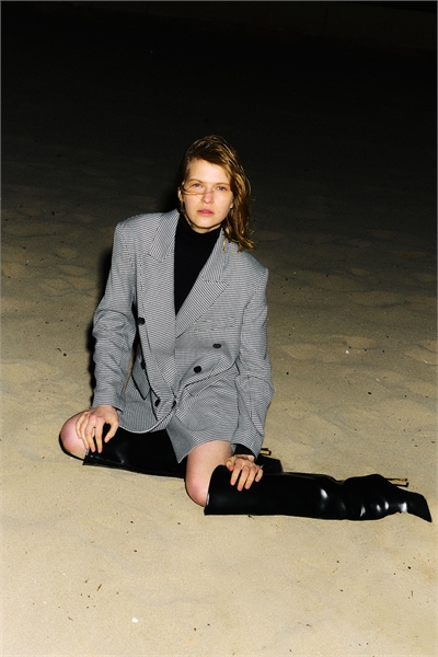 Двубортный пиджак оверсайз 1263194001