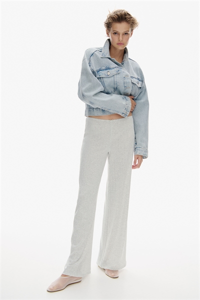 Брюки из пуантельевого трикотажа 1272558003