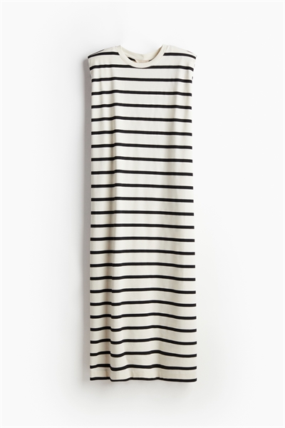 Платье без рукавов с подплечниками 1243915002