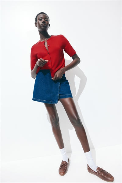 Кардиган с короткими рукавами 1270743006