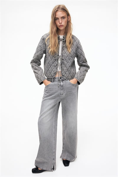 Стеганая джинсовая куртка 1264176004