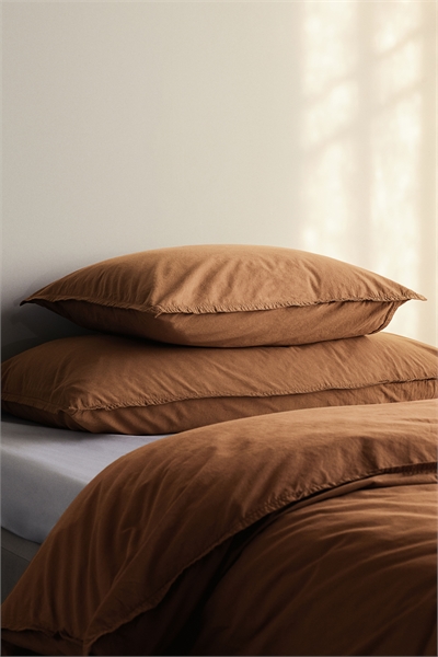 Комплект односпального постельного белья из стираного хлопка 1184149009