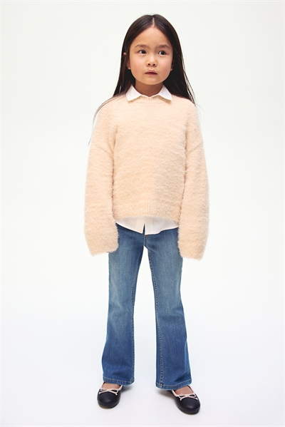 Джинсы с расклешенными штанинами из суперстрейча 1228540006