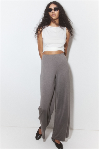 Широкие брюки из джерси 1261501003