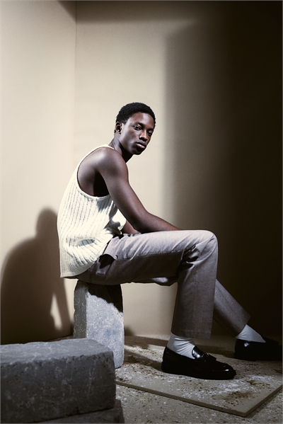 Жилет из трикотажа в рубчик Regular Fit 1265014001