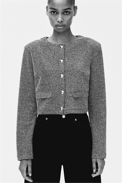 Кардиган с накладными плечами 1274435002