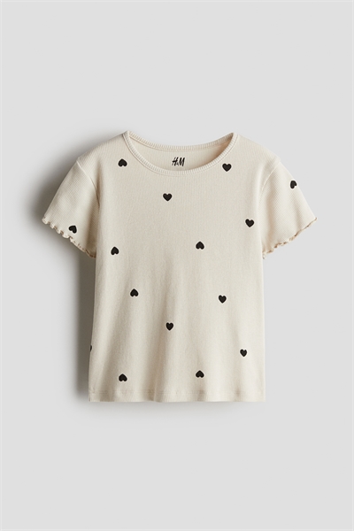 Топ из ребристого трикотажа 1218038010