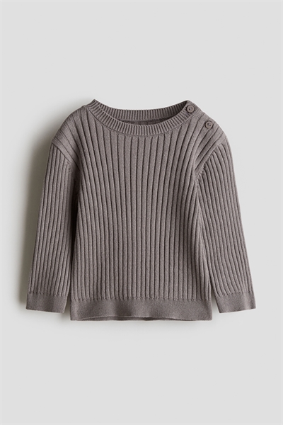 Джемпер с ребристой вязкой 1261110002