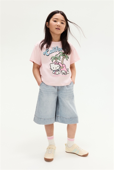 Футболка из хлопка с принтом 1289039001