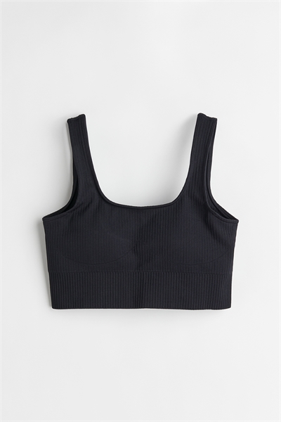 Бесшовный бюстгальтер в рубчик 1072839001