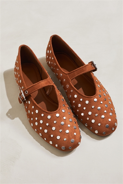 Балетки Mary Jane с шипами 1251375003