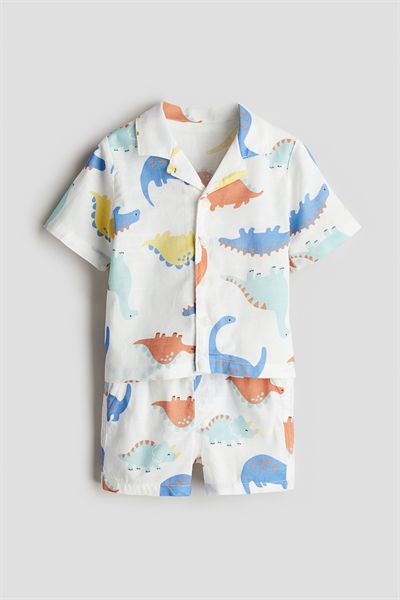 Комплект из 2 частей из хлопка с принтом 1275670003