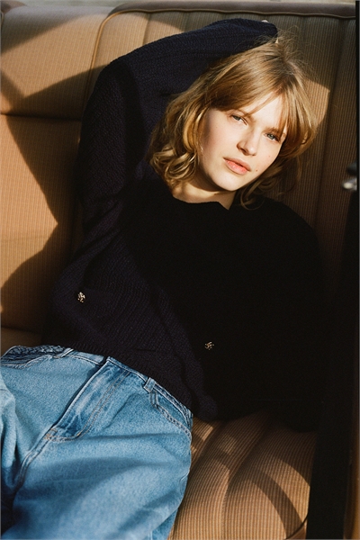 Джемпер из мохового трикотажа 1266527003