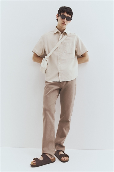 Рубашка Regular Fit из оксфорда с короткими рукавами 1257564002