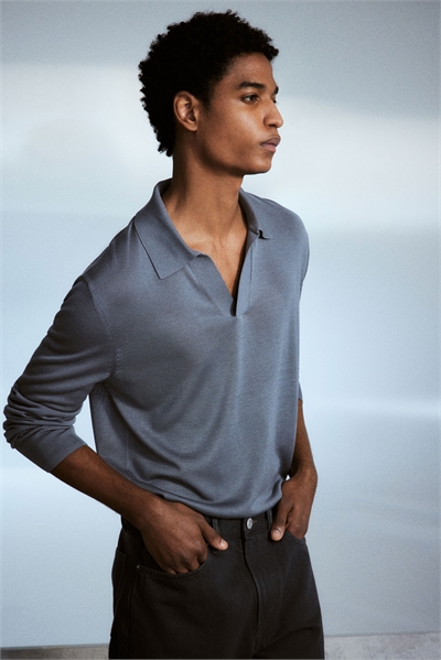 Рубашка-поло Regular Fit из тонкого трикотажа 1259900002