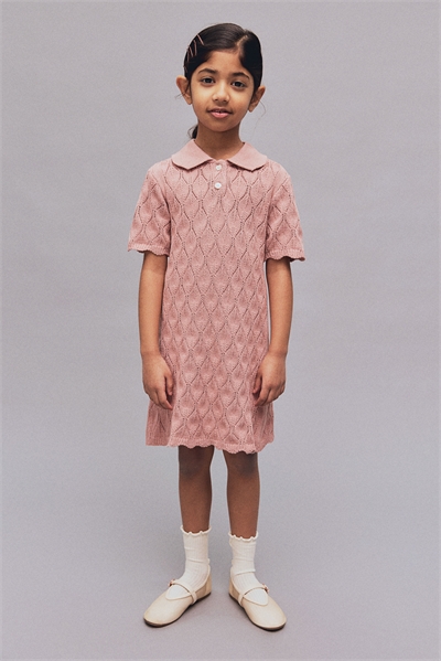 Платье из пуантельевого трикотажа 1273391002