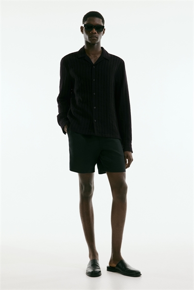 Курортная рубашка с жаккардовым плетением Regular Fit 1264827001